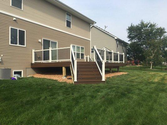 Trex deck with Trex railing.