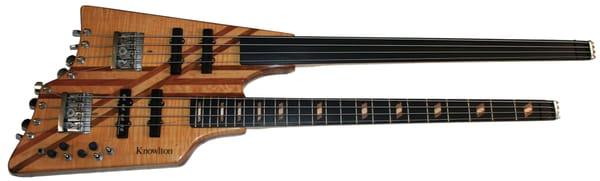 Ben's signature Knowlton Double-Neck Bass guitar