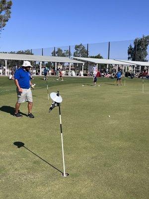 PGA Junior League enjoying a great putting competition!