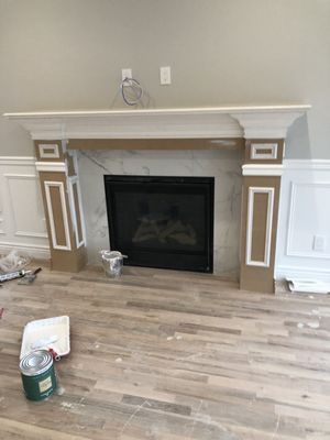 BELLEMORE HOME ( interior detailed moulding installation )