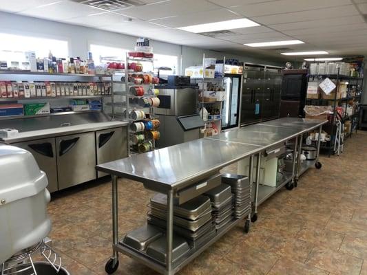 Our kitchen is equipped to be able to prepare a single meal or hundreds of meals at a time.