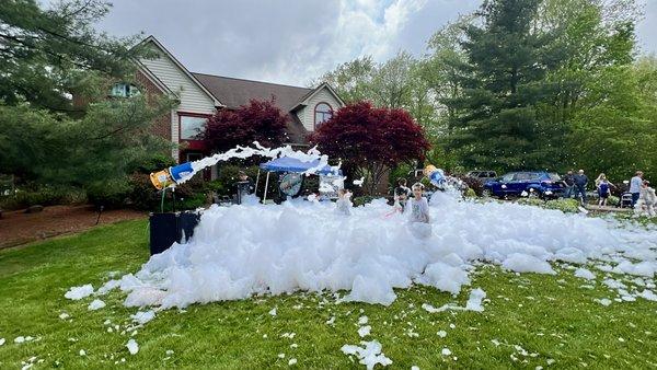 Foam party in Cleveland, Ohio