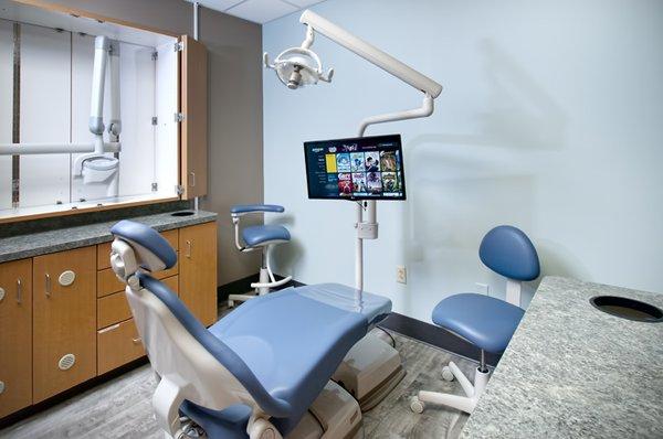 State of the Art Facility, watch your favorite show or movie while we take care of your smile.