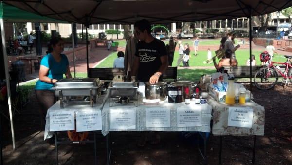 The farmer's market stand