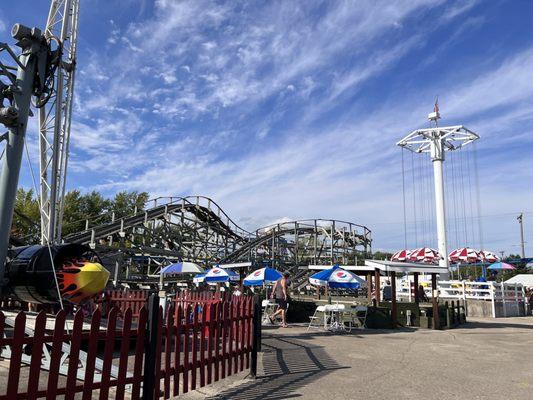 Seating and view of the rides