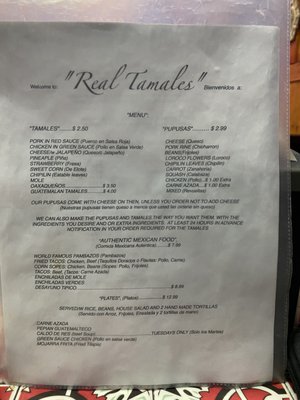 Menu Front