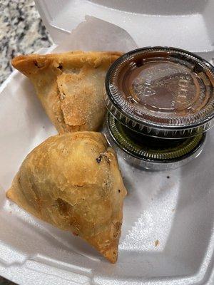 Veggie samosas