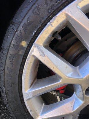 Rim scratched