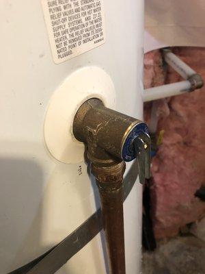 Leaking pressure relief valves can cause flooding issues when you least expect it!!