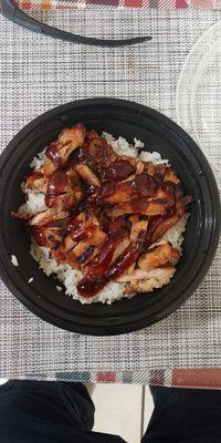 Regular Bowl Chicken Teriyaki with white rice.