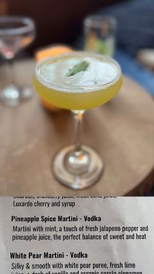 Pineapple Spice Martini