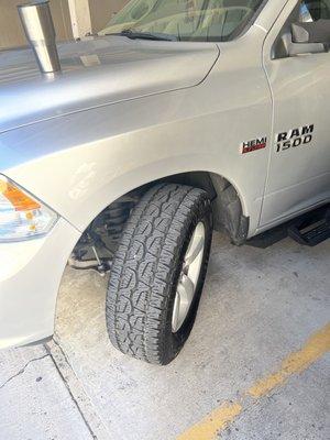 Customer supplied tires