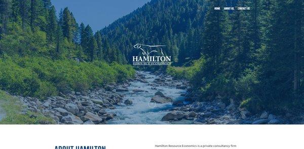 Here we designed a website for Hamilton Resource Economics! www.resourceeconomics.net