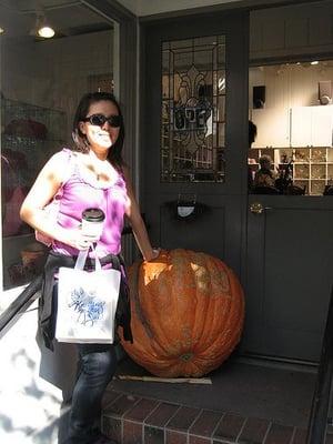 me and the giant pumpkin