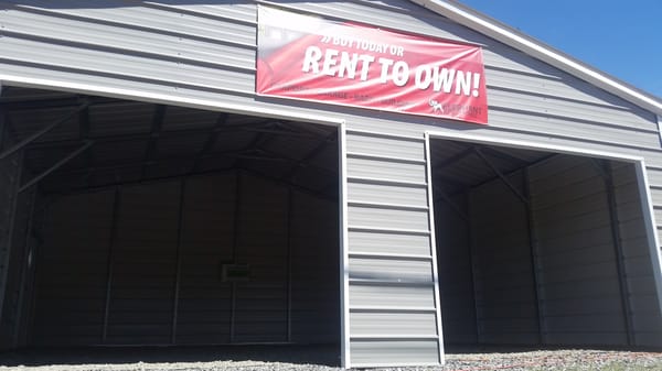 cash or rent to own metal garages