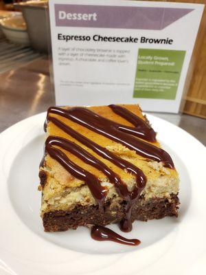 Homemade Espresso Cheesecake Brownie will have you dreaming of coffee and chocolate!