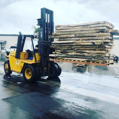 20Klb. Forklift in action from El Camino Rentals in Vista!!!