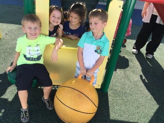 Playground time twice a day keeps these busy bodies happy! :)