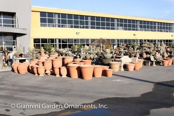 Giannini Garden has the largest selection of American made fountains & planters. We also importer beautiful Italian Terra Cotta.