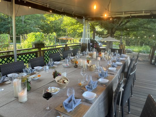 Farm dinner table