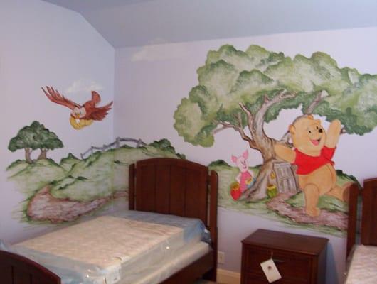 Winnie the Pooh mural