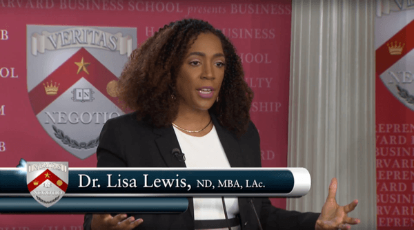 Dr. Lewis Speaking at Harvard Business School