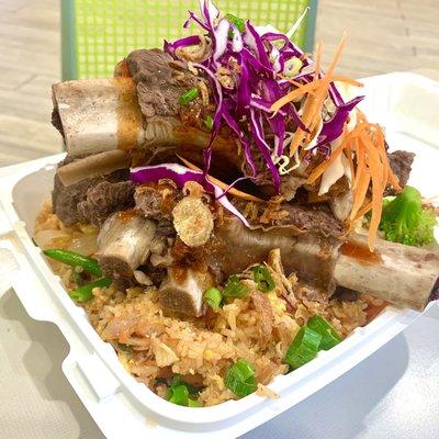 Beef Short Ribs Over Kimchi Fried Rice