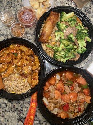 The take out spread!  Yummy! IG: @bettyeatsthecity