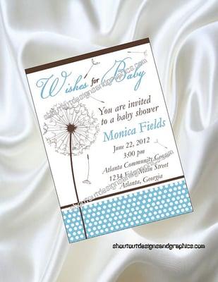 Baby shower invitations.