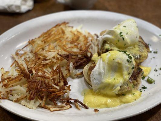 Crab cake Benedict