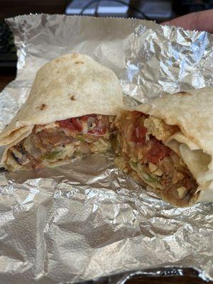 Vegetarian Breakfast Burrito