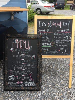 Cute and unique menu sign