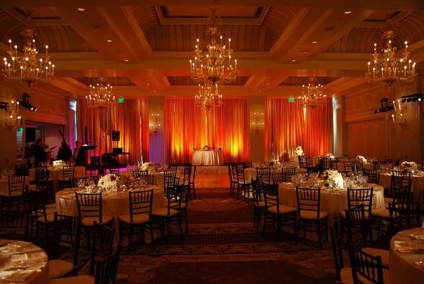 A great photograph of a party featuring our table rentals in San Diego.