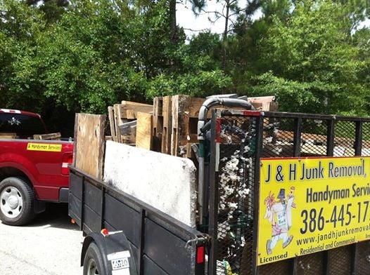 If you have unwanted items from broken furniture to construction debris call J & H Junk Removal. Also a Handyman Service.