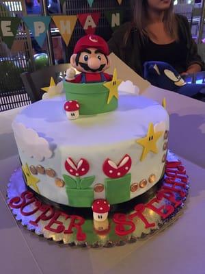 My son requested a Super Mario party for his 3rd birthday.