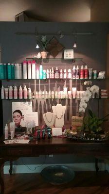 Come in look around ... Hair and Skincare products by 302,Moroccan Oil, and a host of other holistic beauty enhancers.