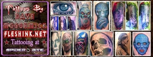 Tattoos by artist Dave McCormick