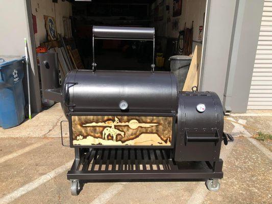 Custom offset smoker