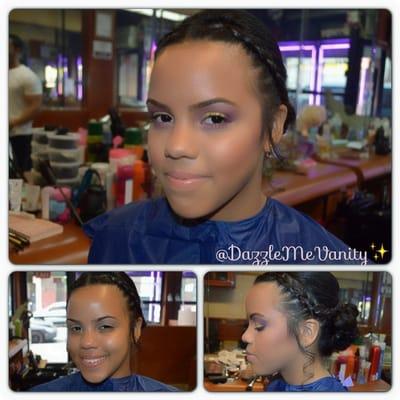 Dazzle me vanity, prom client