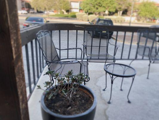 Outdoor seating (not pictured are the long tables)