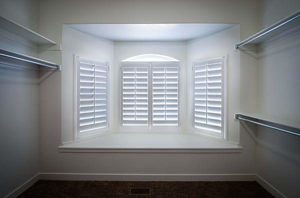 Closet shutters.