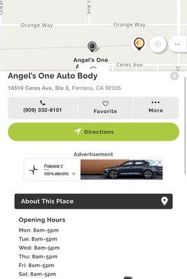 Angel’s One Auto Body