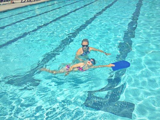 Private and semi private swimming lessons at your home pool