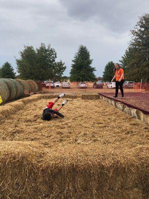 Kids had a great time at the pumpkin patch