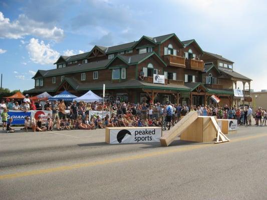 This photo was taken during a trick show we closed the street down for one summer.