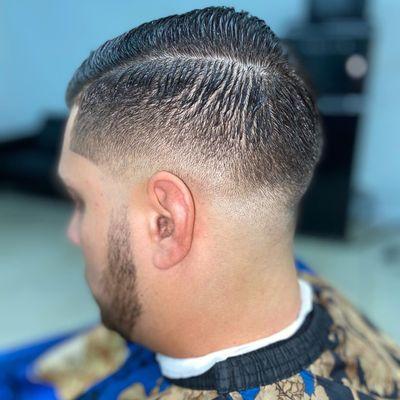 Low-fade comb-over