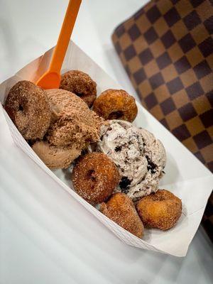 What's goes best with donuts? Ice Cream of course!