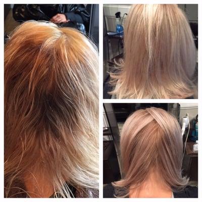 Corrective Color before & after