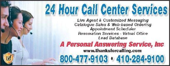 A Personal Answering Service Ad