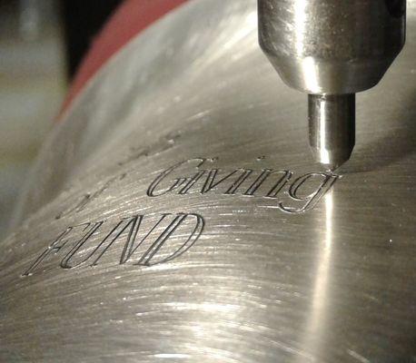 We offer custom engraving on all of our products.